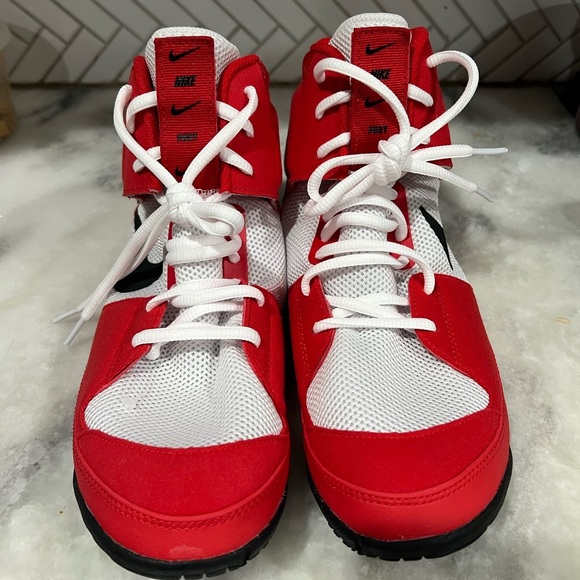 Nike Mens Fury Wrestle Shoes University Red White Black AO2416-601